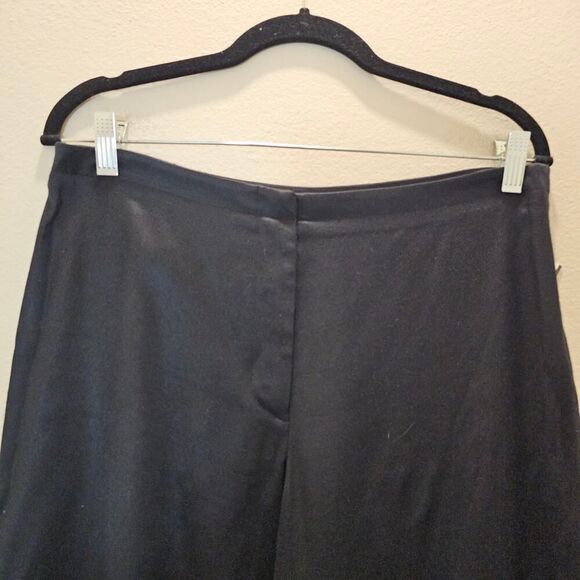 Helmut Lang Women's Vintage Wide Leg Black Pants Size 8 - Picture 3 of 8